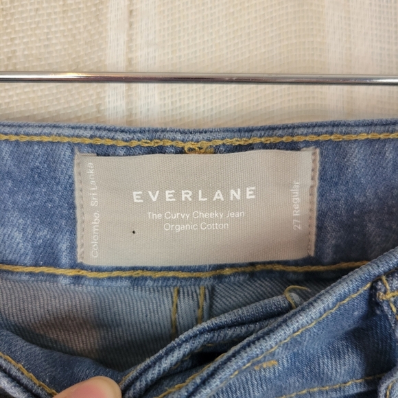 Everlane The Curvy Cheeky Jeans‎ Organic Cotton Blue Size 27 Regular - Picture 5 of 12